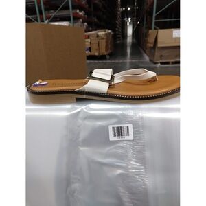 Toscanella Dainty Handmade In Italy Dainty Ring Toe Sandals White 8.5